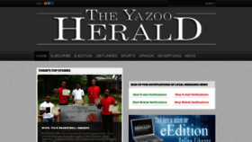 What Yazooherald.net website looked like in 2020 (3 years ago)