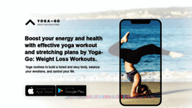 What Yoga-go.fit website looked like in 2020 (4 years ago)