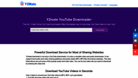 What Y2mate.download website looked like in 2020 (6 years ago)
