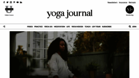 What Yogajournal.com website looked like in 2020 (3 years ago)
