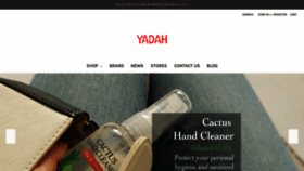 What Yadahcosmetics.com website looked like in 2020 (3 years ago)