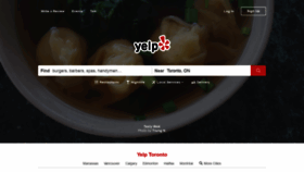 What Yelp.ca website looked like in 2020 (3 years ago)
