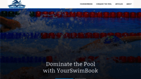 What Yourswimlog.com website looked like in 2020 (3 years ago)