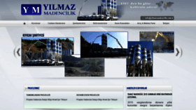 What Yilmazmadencilik.com.tr website looked like in 2020 (3 years ago)