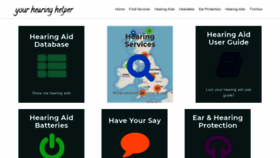 What Yourhearinghelper.com website looked like in 2020 (3 years ago)