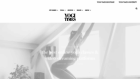 What Yogitimes.com website looked like in 2020 (3 years ago)