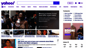 What Yahooo.com website looked like in 2020 (3 years ago)