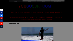 What Yougosurf.com website looked like in 2020 (3 years ago)