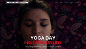 What Yogadayfestival.com.au website looked like in 2020 (3 years ago)