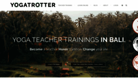 What Yogatrotter.com website looked like in 2020 (3 years ago)