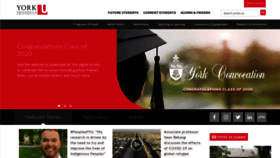What Yorku.ca website looked like in 2020 (4 years ago)