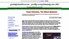 What Yeastinfectionadvisor.com website looked like in 2020 (3 years ago)