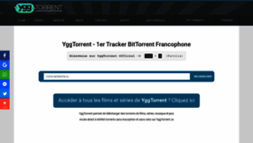 What Yggtorrent.co website looked like in 2020 (3 years ago)