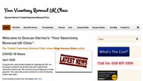 What Yourvasectomyreversal.co.uk website looked like in 2020 (3 years ago)