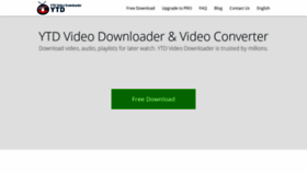 What Ytddownloader.com website looked like in 2020 (3 years ago)
