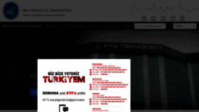 What Yyu.edu.tr website looked like in 2020 (3 years ago)