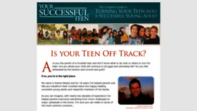 What Yoursuccessfulteen.com website looked like in 2020 (3 years ago)