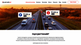 What Yanosik24.pl website looked like in 2020 (3 years ago)