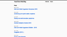 What Yusufdoru.com website looked like in 2020 (3 years ago)