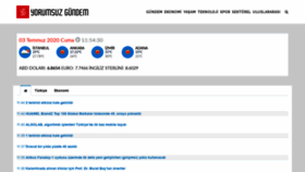 What Yorumsuzgundem.com website looked like in 2020 (3 years ago)
