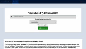 What Youtubemp3.us website looked like in 2020 (3 years ago)