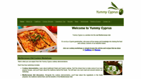 What Yummycyprus.com website looked like in 2020 (3 years ago)