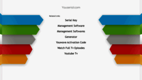 What Youserial.com website looked like in 2020 (5 years ago)