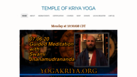 What Yogakriya.org website looked like in 2020 (3 years ago)