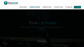 What Yourlecturer.com website looked like in 2020 (3 years ago)
