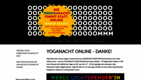 What Yoganacht.de website looked like in 2020 (3 years ago)