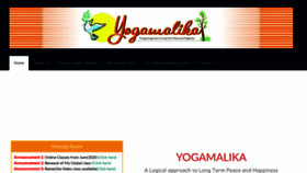 What Yogamalika.org website looked like in 2020 (3 years ago)