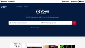 What Yoys.nl website looked like in 2020 (3 years ago)