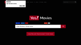 What Yesmovies.cloud website looked like in 2020 (3 years ago)