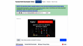 What Youtube1s.com website looked like in 2020 (3 years ago)