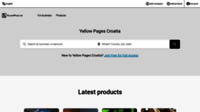What Yellowpages.hr website looked like in 2020 (3 years ago)