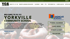 What Yorkvillecommunityschool.org website looked like in 2020 (3 years ago)