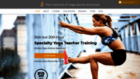 What Yogasportscience.com website looked like in 2020 (3 years ago)