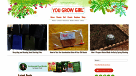 What Yougrowgirl.com website looked like in 2020 (3 years ago)