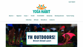 What Yogahabit.com website looked like in 2020 (3 years ago)