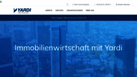 What Yardi.de website looked like in 2020 (3 years ago)