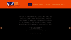 What Yorktheatre.org website looked like in 2020 (3 years ago)
