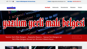 What Yazilimyerlimalibelgesi.com website looked like in 2020 (3 years ago)