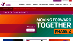What Ymcadanecounty.org website looked like in 2020 (3 years ago)