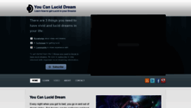 What Youcanluciddream.com website looked like in 2020 (3 years ago)