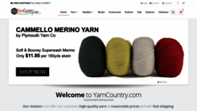 What Yarncountry.com website looked like in 2020 (3 years ago)