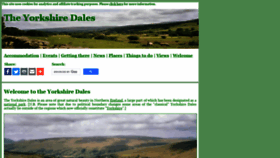 What Yorkshire-dales.com website looked like in 2020 (3 years ago)