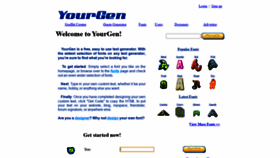 What Yourgen.com website looked like in 2020 (3 years ago)
