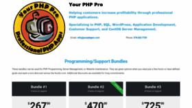 What Yourphppro.com website looked like in 2020 (3 years ago)