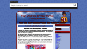 What Yourchildrensbirthdayparties.com website looked like in 2020 (3 years ago)