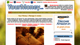 What Yourmoney.co.in website looked like in 2020 (3 years ago)